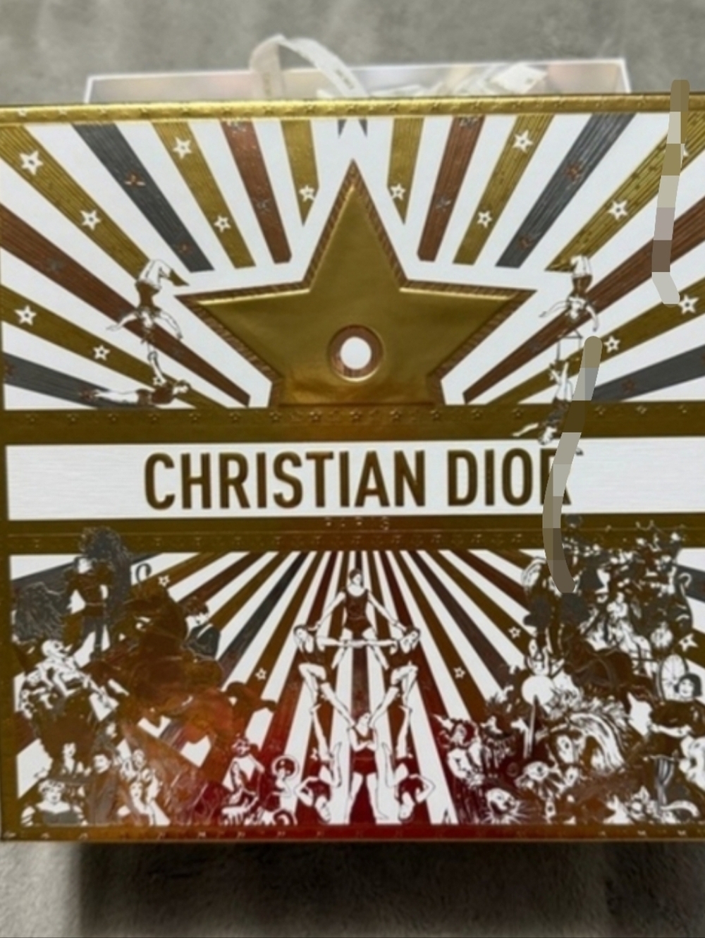 Dior Gold and White Star Gift Box